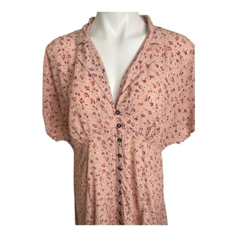 Wild Fable Pink Floral Cottagecore Milkmaid Dress